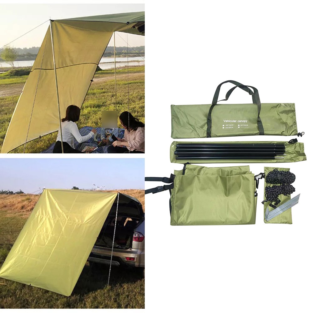 Für Outdoor Auto Seitenmarkise Wasserdicht Unterstand 300x150cm mit Verstellbar - Bild 14 von 24