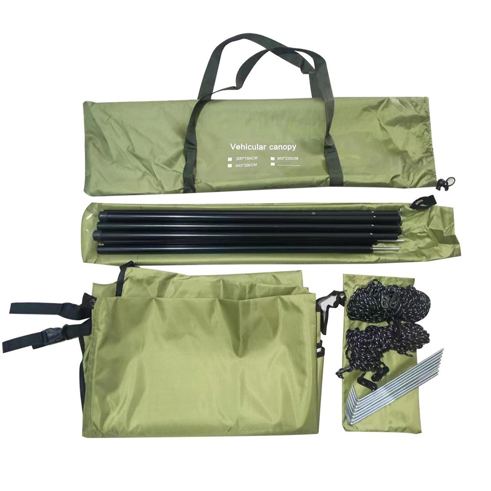 Für Outdoor Auto Seitenmarkise Wasserdicht Unterstand 300x150cm mit Verstellbar - Bild 13 von 24