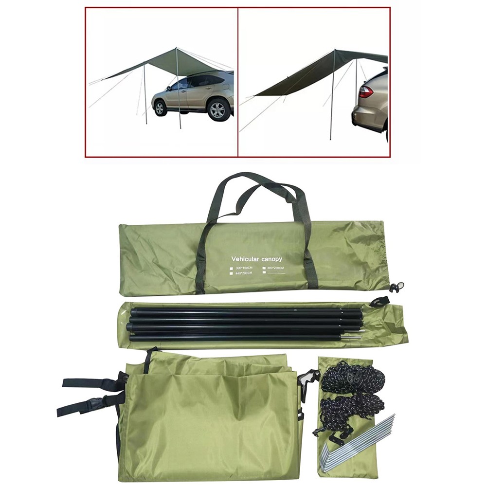 Für Outdoor Auto Seitenmarkise Wasserdicht Unterstand 300x150cm mit Verstellbar - Bild 15 von 24