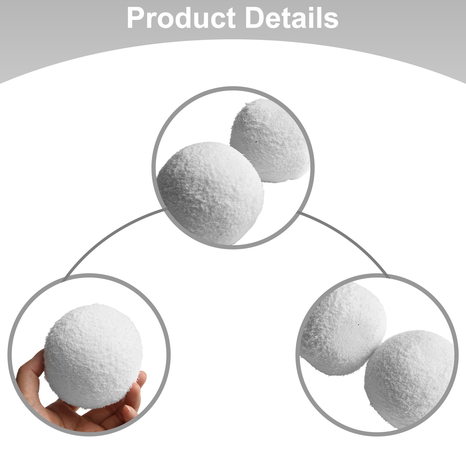 Multi Purpose Scum Eliminating Sponge Balls for Effortless Cleaning 46 Count