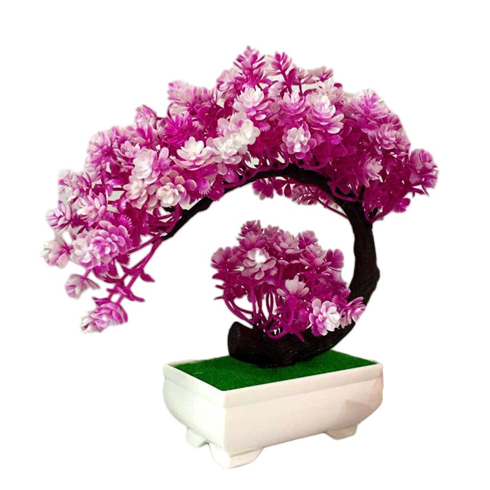 Lifelike Desktop Rose Crescent Moon Tree Bonsai Add Elegance to Your Space - Picture 41 of 44