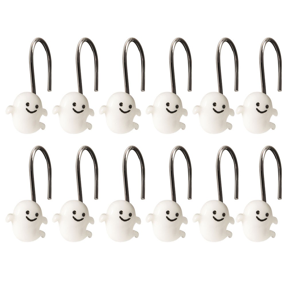 Gorgeous Design of 12 pcs Stainless Steel S Shape Shower Curtain Hooks
