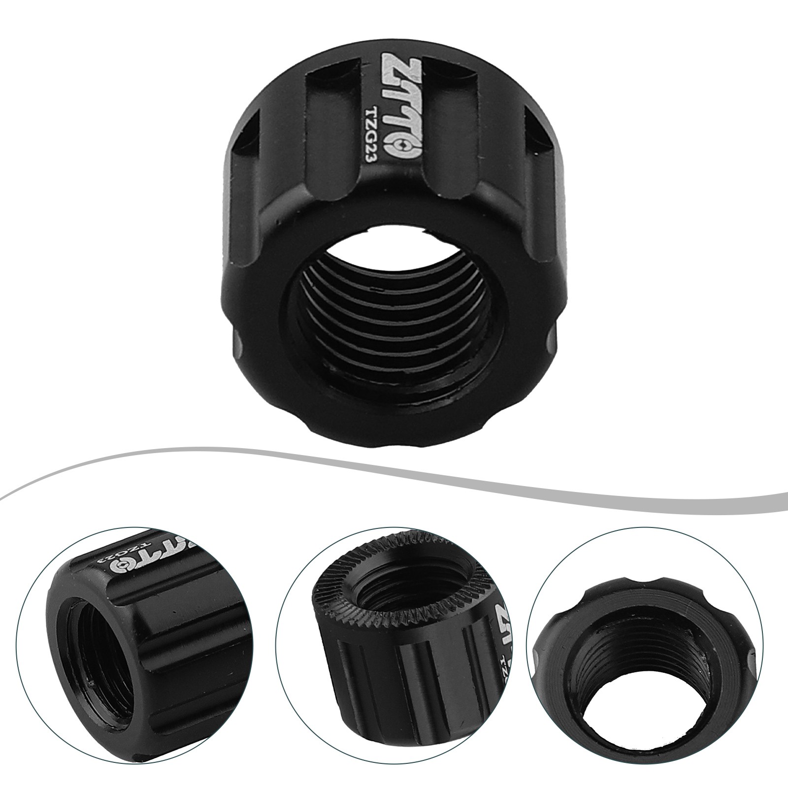 High Quality Bicycle Thru Axle Nut Hubs Shaft Cap Bicycle Black Road Bike - Picture 19 of 39