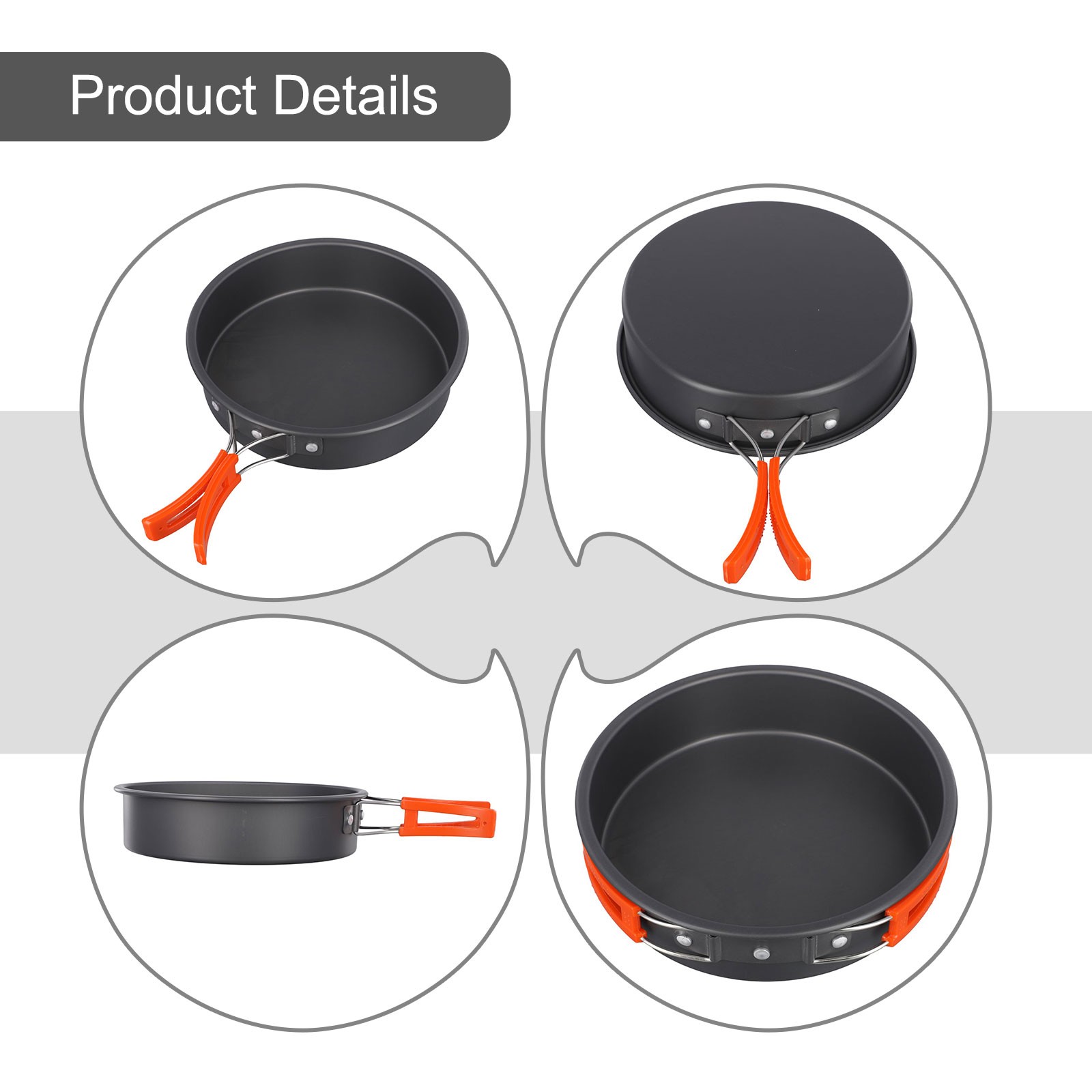 Efficient Heat Conduction Nonstick Frying Pan for Convenient Camping Cuisine