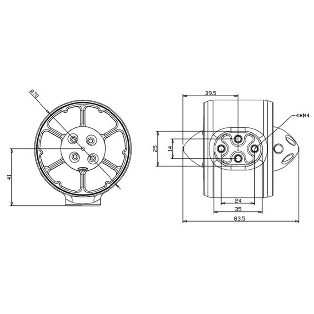 Unterwasser Robotik Brushless Propellermotor für Modellschiffe und Boote - Bild 22 von 25