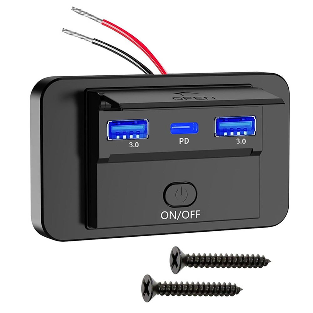 Prise Chargeur USB 12V 24V avec Double Ports pour Charge Rapide dans Véhicules - Zdjęcie 36 z 48