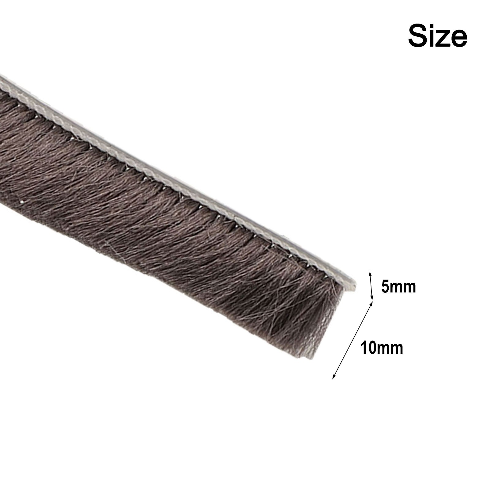 Sliding Door Window Draught Excluder Brush Pile Seal Weather Strip Dustproof