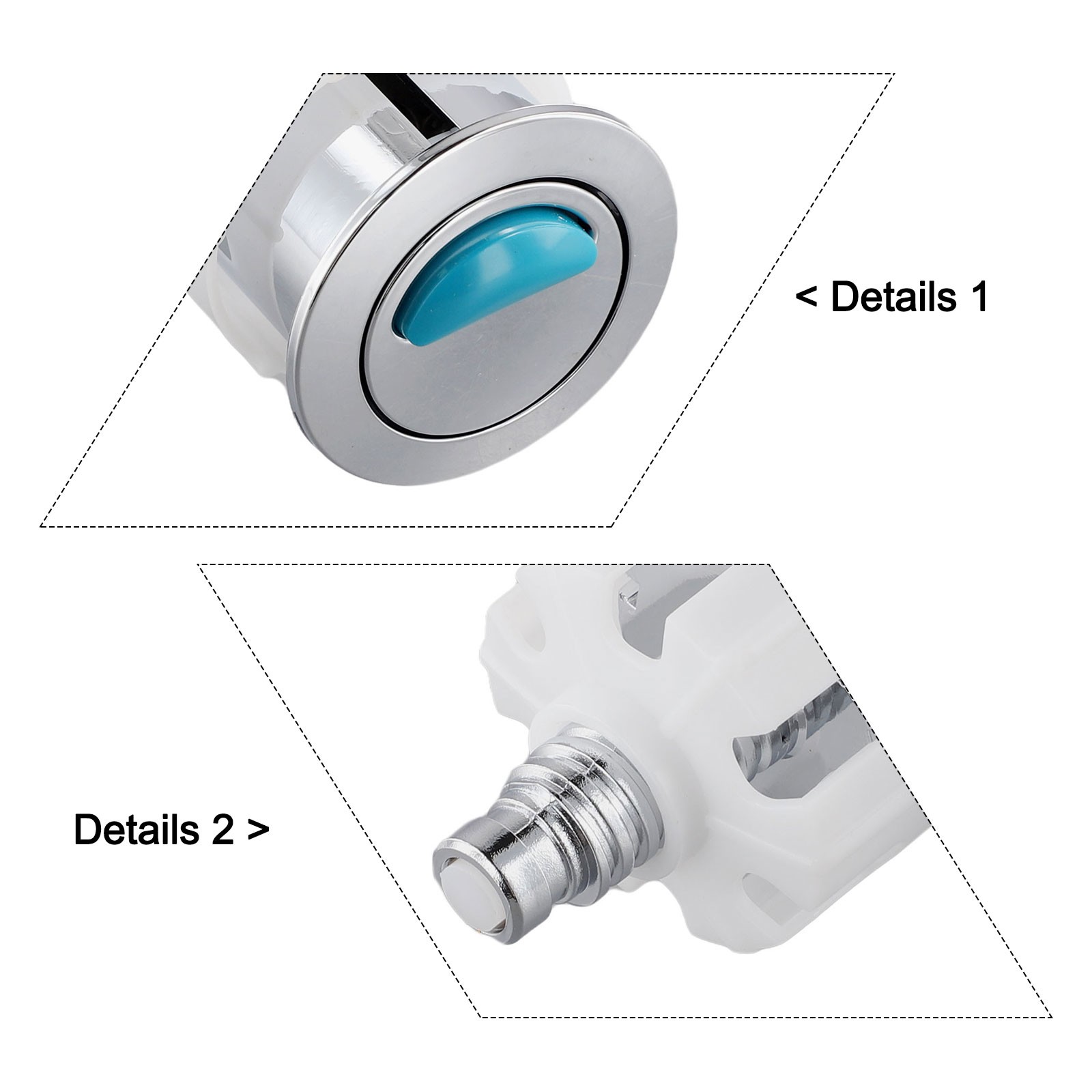 Sichere Sicherungsmutter Montage WC Druckknopf mit DUAL Spülung Wassersparend - Bild 29 von 30