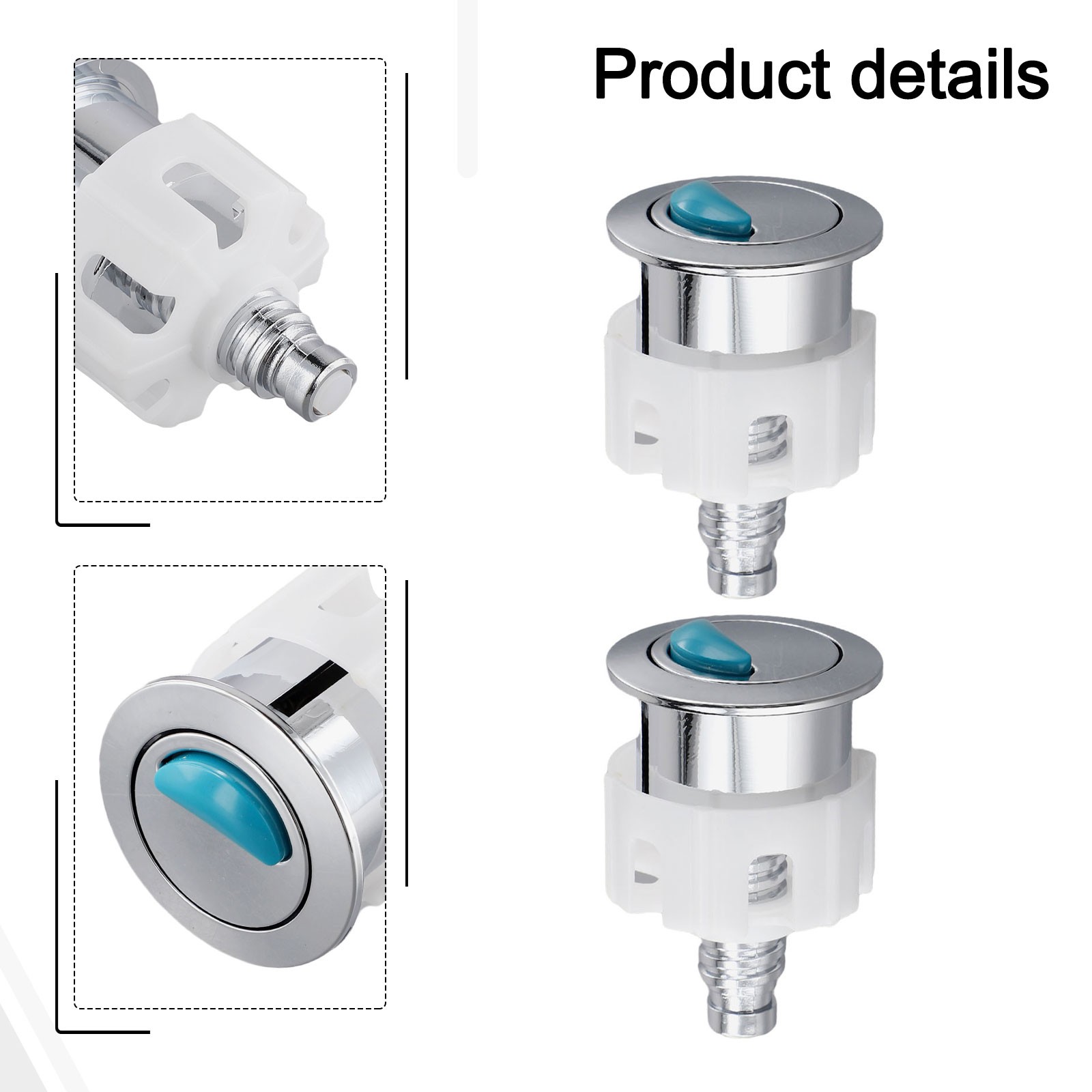 Sichere Sicherungsmutter Montage WC Druckknopf mit DUAL Spülung Wassersparend - Bild 20 von 30