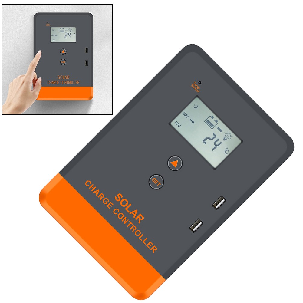 Controlador fotovoltaico 12V/24V protección integral seguimiento de punto de máxima potencia - Imagen 20 de 22