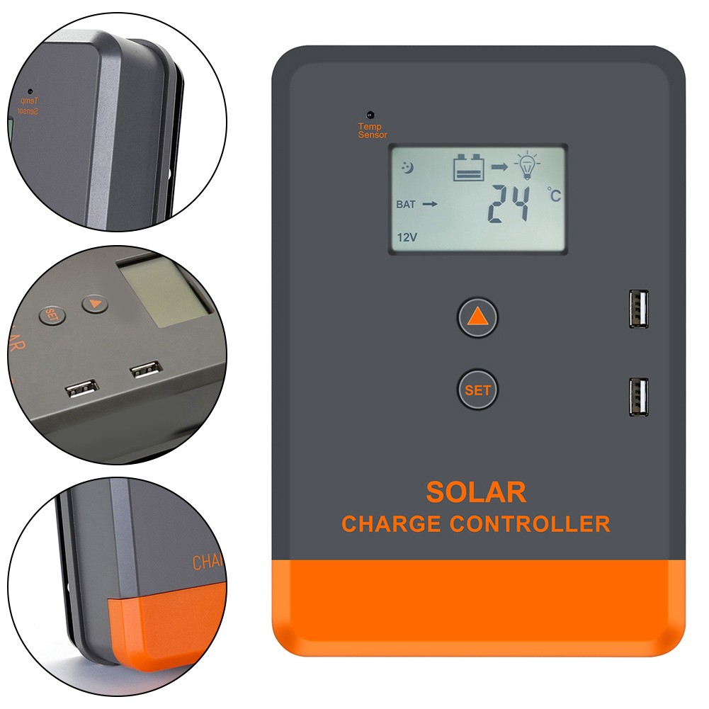 Controlador fotovoltaico 12V/24V protección integral seguimiento de punto de máxima potencia - Imagen 21 de 22