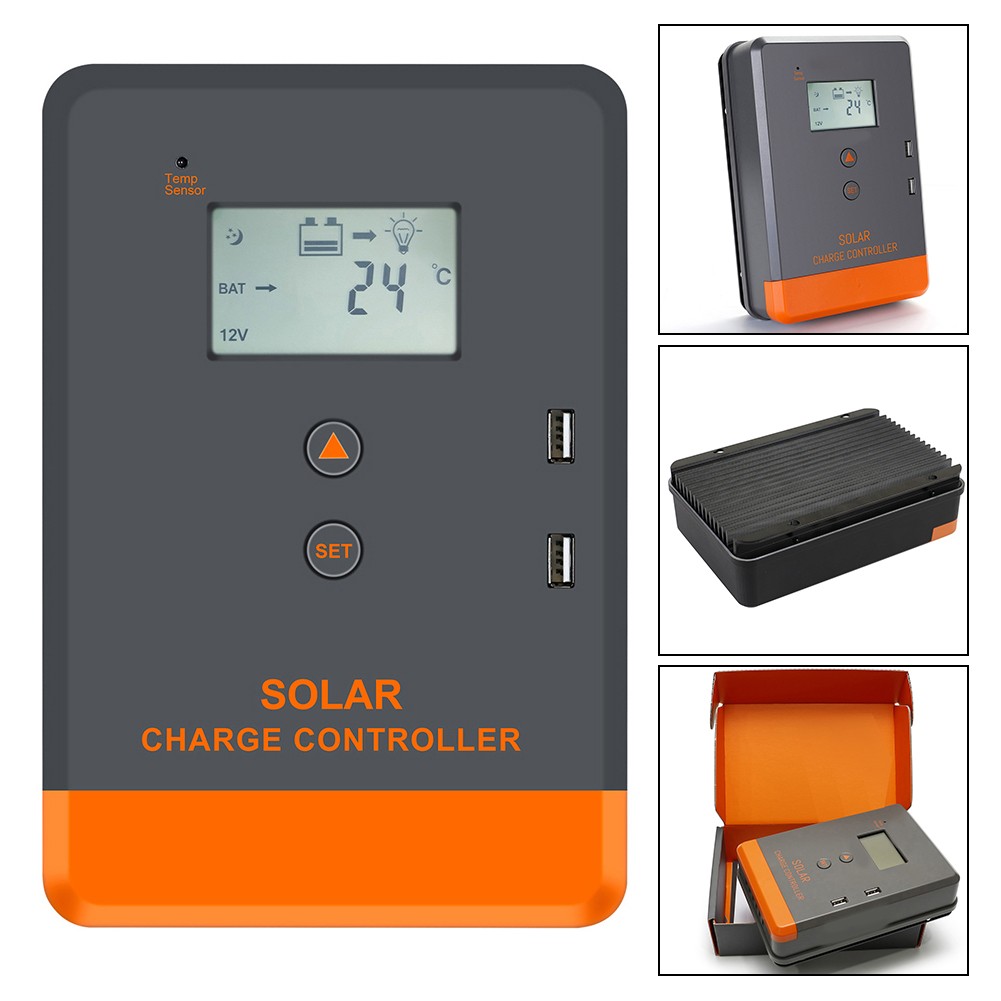 Controlador fotovoltaico 12V/24V protección integral seguimiento de punto de máxima potencia - Imagen 19 de 22
