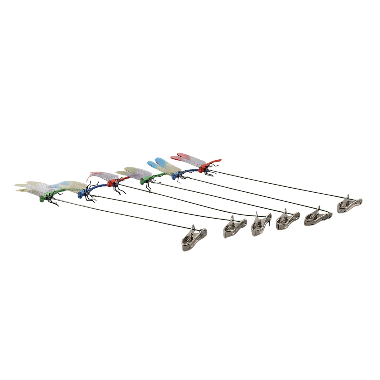 Dauerhaft Neu Praktisch Gefälschte Libelle Clip 3/6pcs Gartendekor Grün - Bild 31 von 31