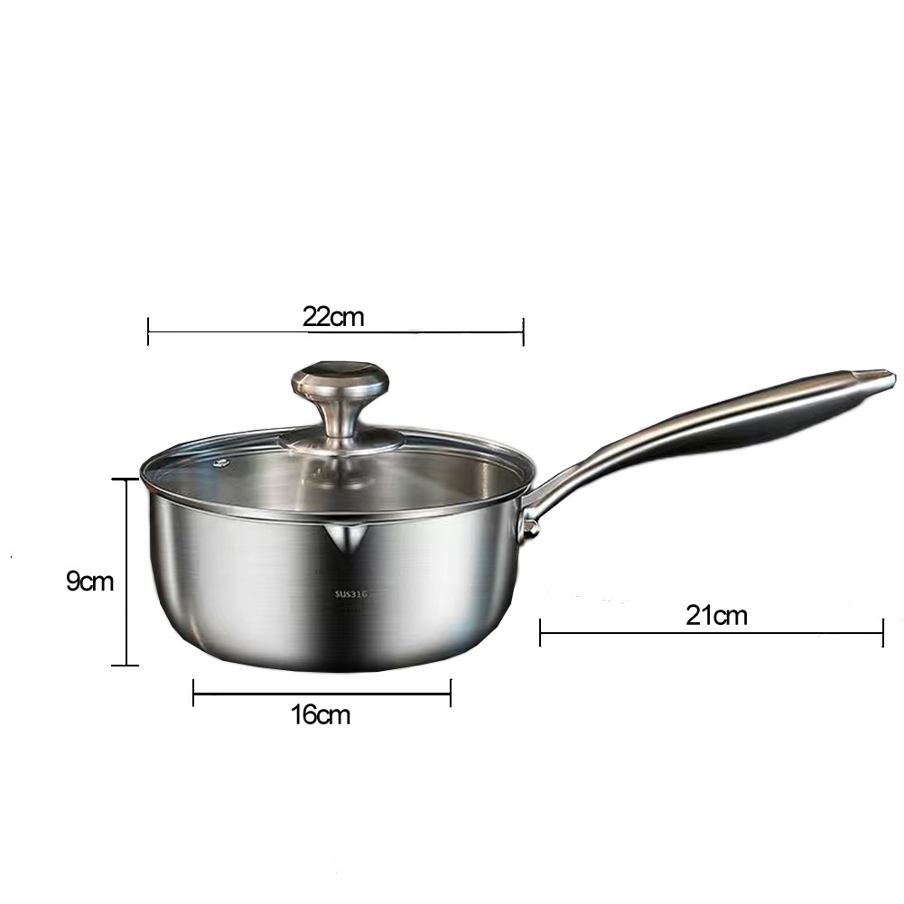 Zuppiera in acciaio inox con coperchio 316 acciaio inox interno coperchio in vetro - Foto 35 di 35
