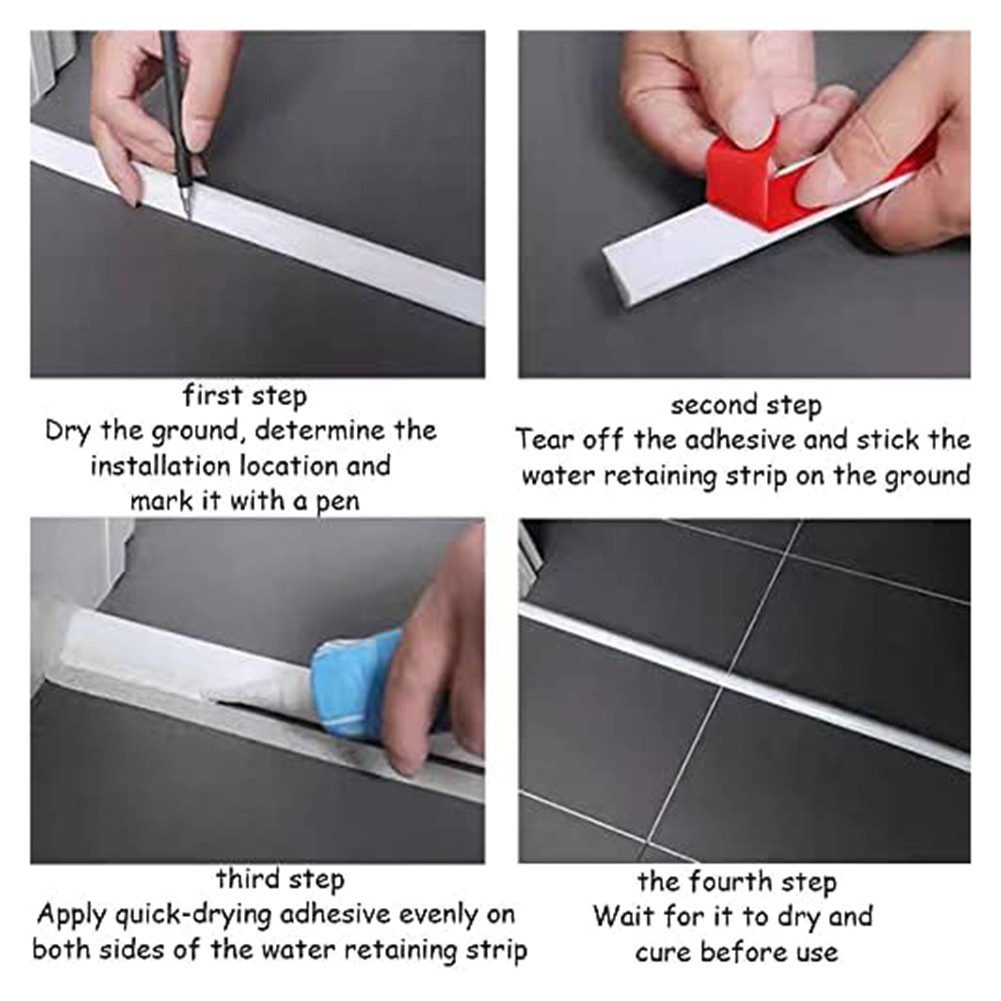 Funcionales y elegantes tiras de retención de agua 100CM para su baño - Imagen 16 de 46
