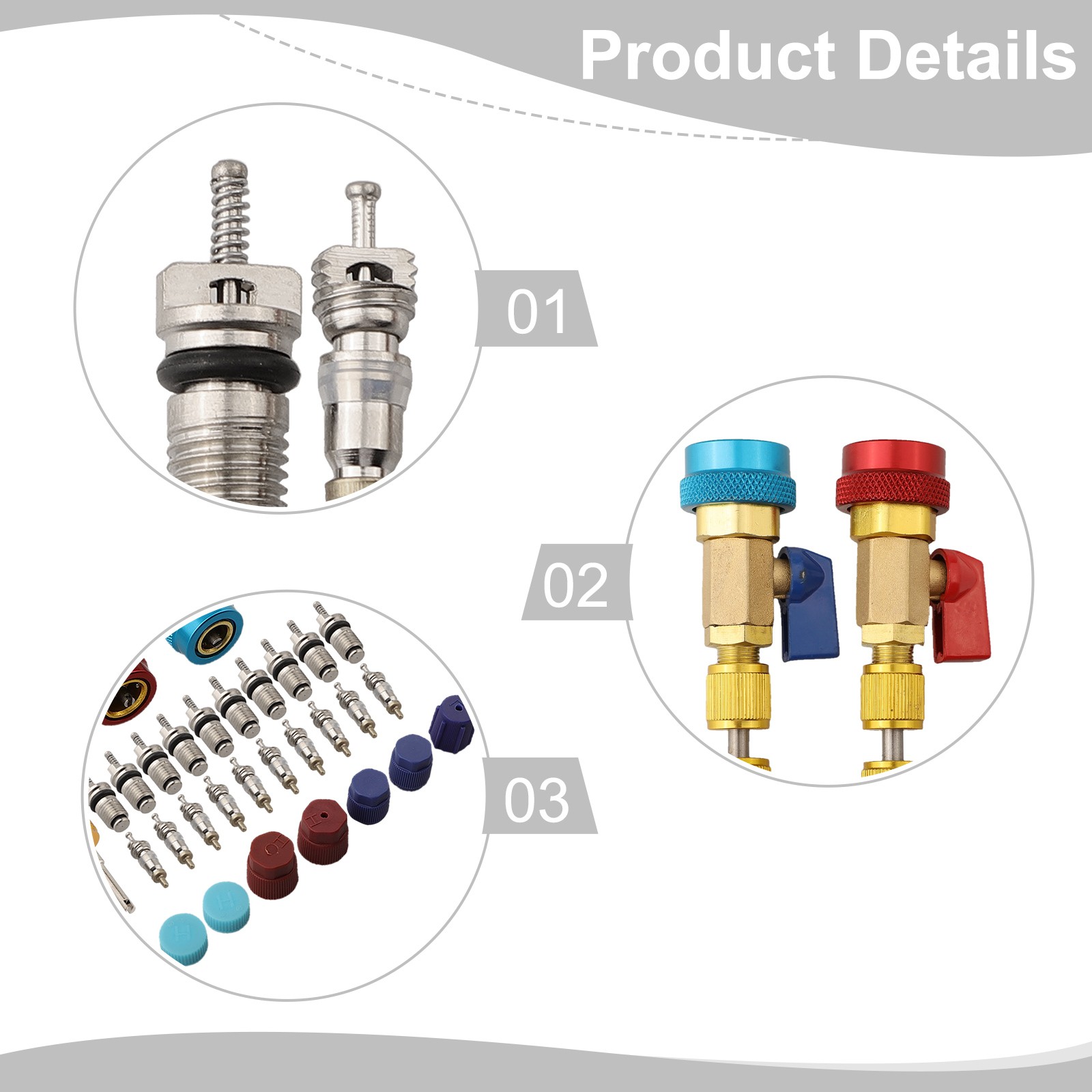 Dual Coupler For R134A Valve Core Removal Tool for Automotive HVAC Repair - Picture 9 of 12