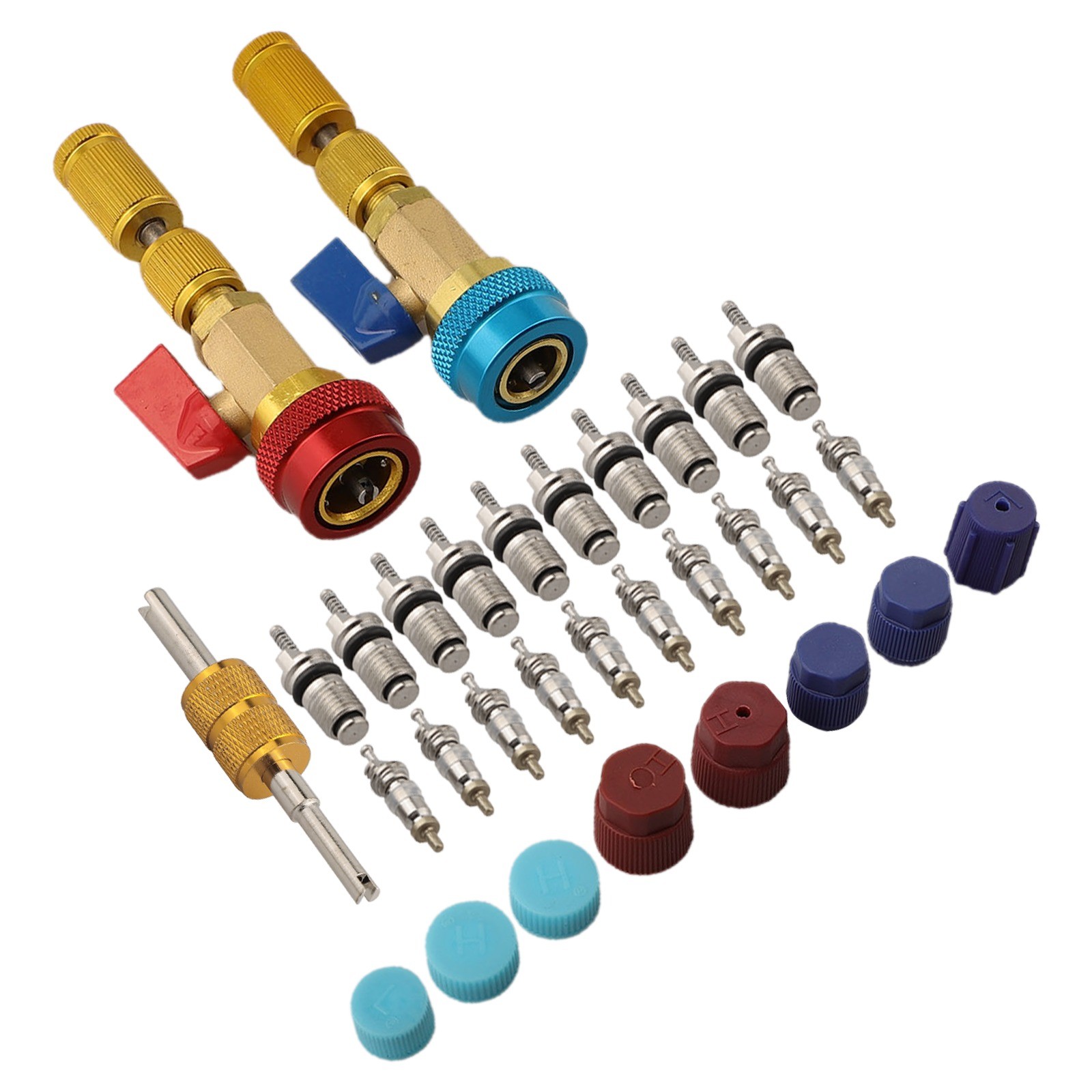 Dual Coupler For R134A Valve Core Removal Tool for Automotive HVAC Repair - Picture 11 of 12