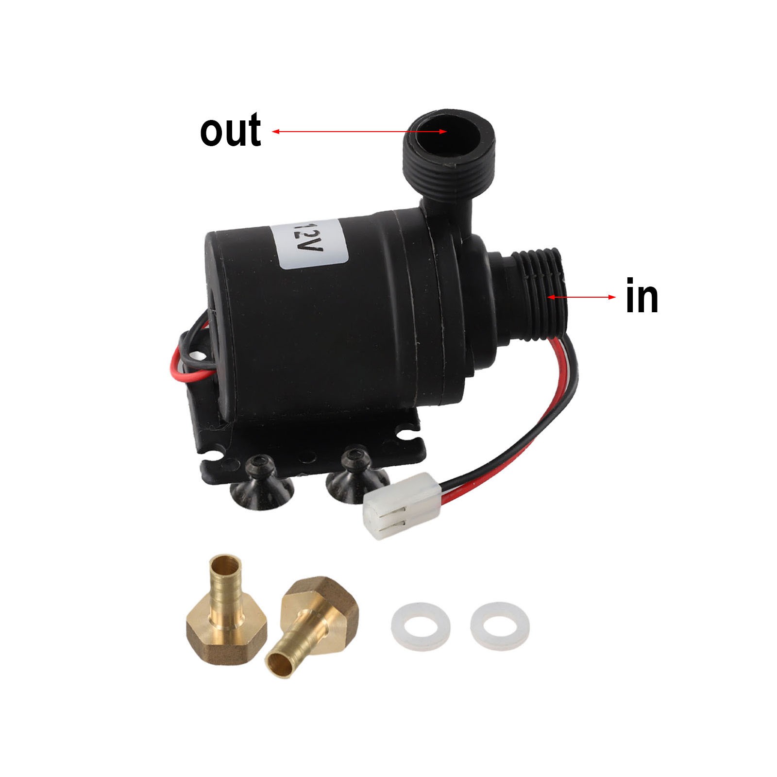 Kit pompe à circulation deau efficace DC remises 12V 24V pour débit rapide