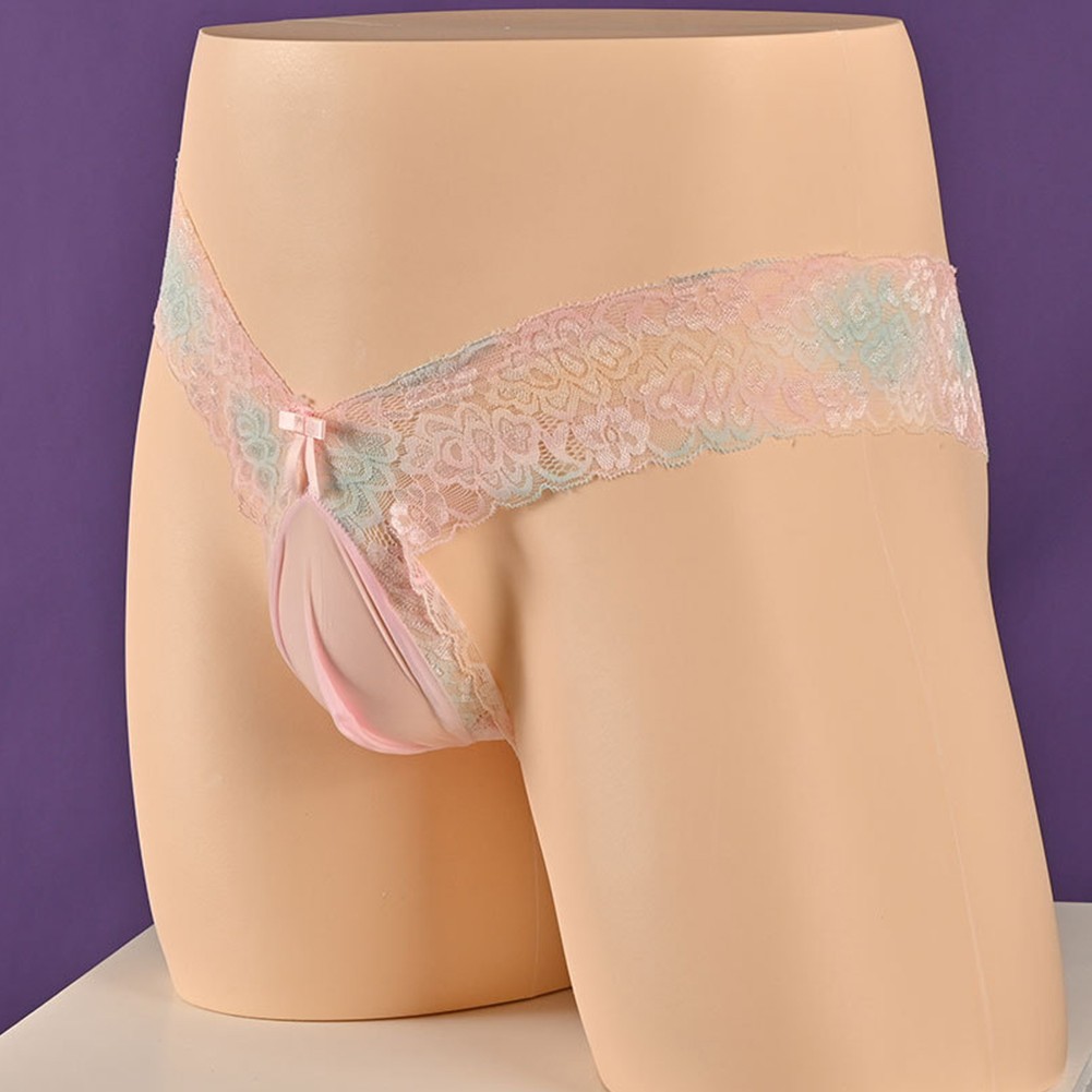 Stylish Men's Sissy Print Bikini Thong GString Underwear for Nighttime - Picture 26 of 27