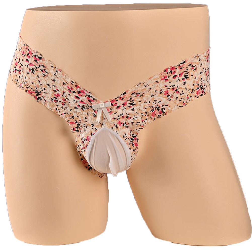 Stylish Men's Sissy Print Bikini Thong GString Underwear for Nighttime - Picture 19 of 27