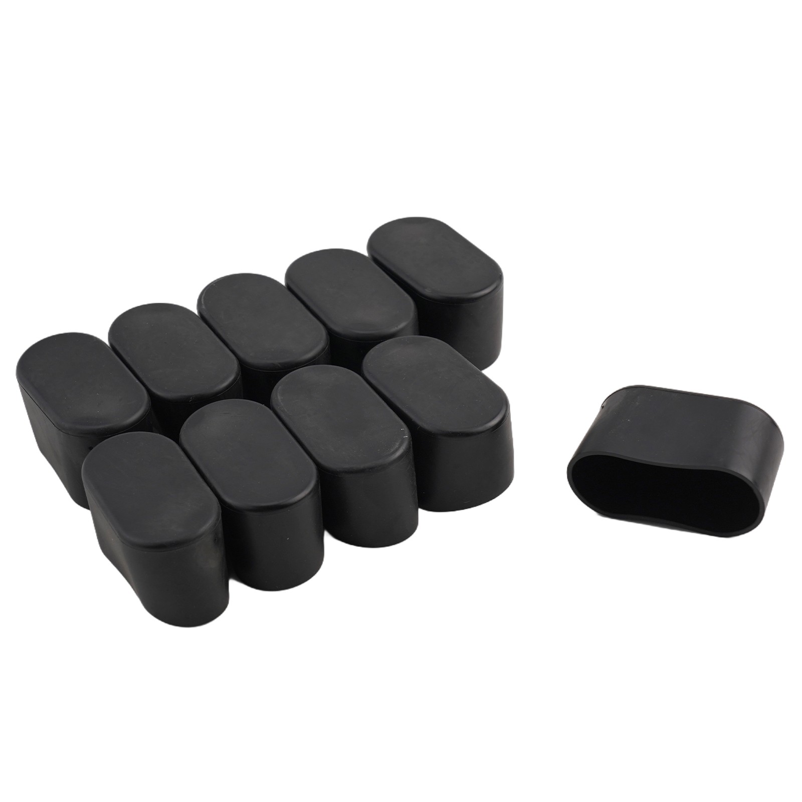 Nuevo Práctico Tapa de Pata de Silla Cubiertas Ovaladas Pies de Mesa Muebles PVC Patio - Imagen 42 de 79