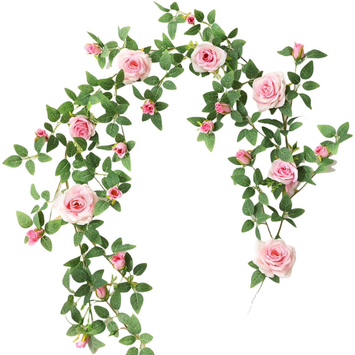 Create a Festive Ambiance Artificial Rose Garland for Home and Event Decor