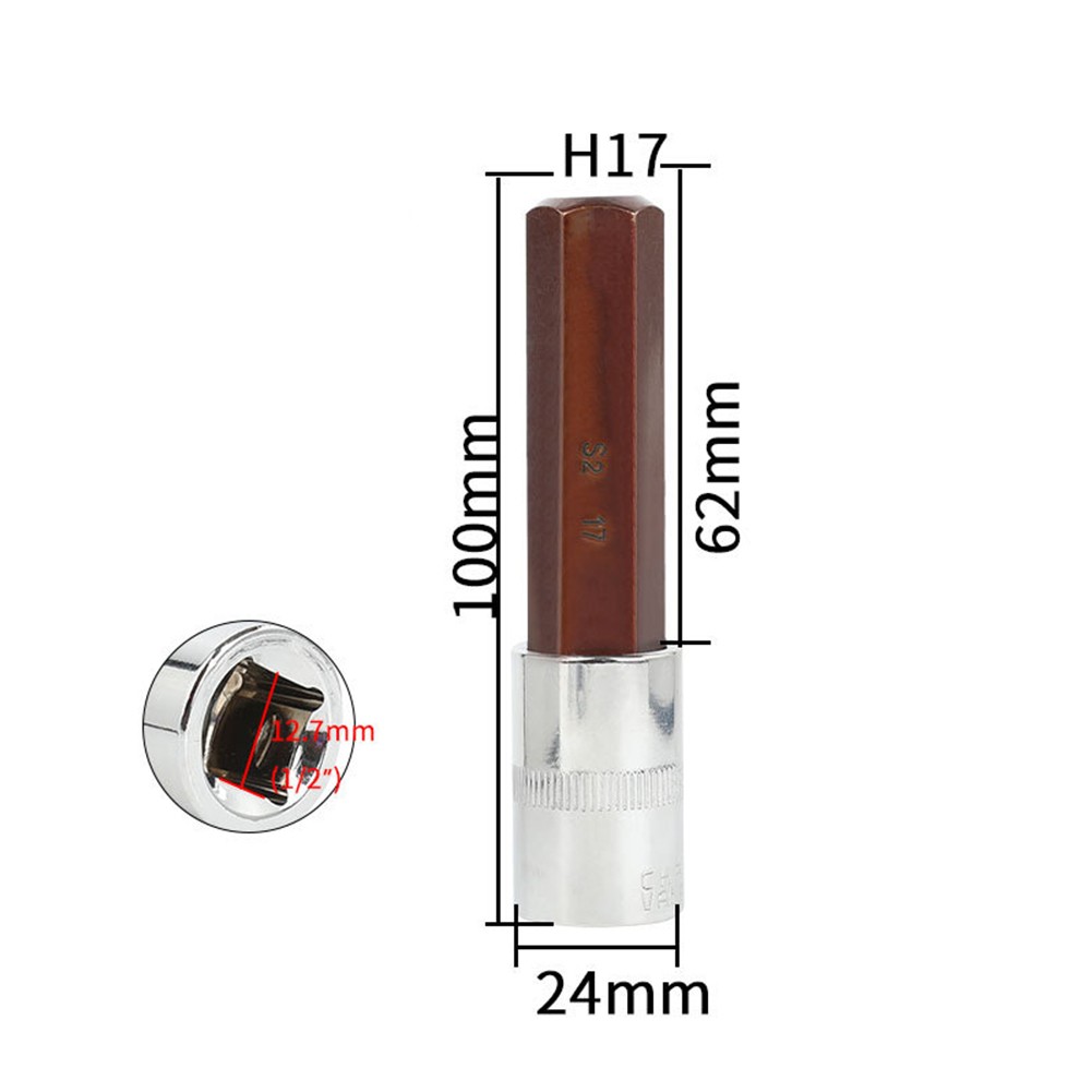 100 mm metrisch Innensechskant-Bit für Druckluft- und Elektroschraubendreher - Bild 21 von 21