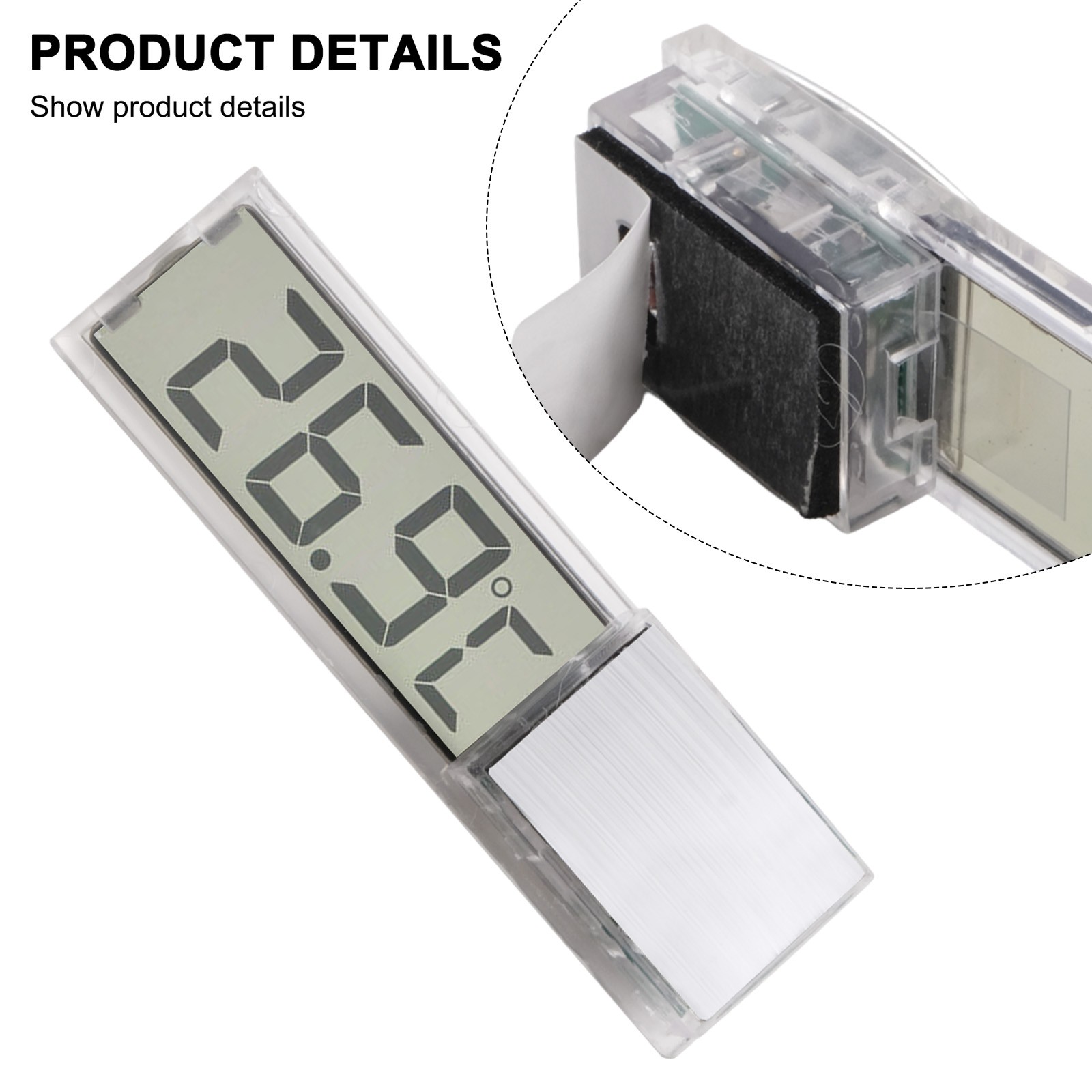 Fish Tank Temperature Monitor Digital LCD Thermometer with Easy Sticker Install - Picture 16 of 24