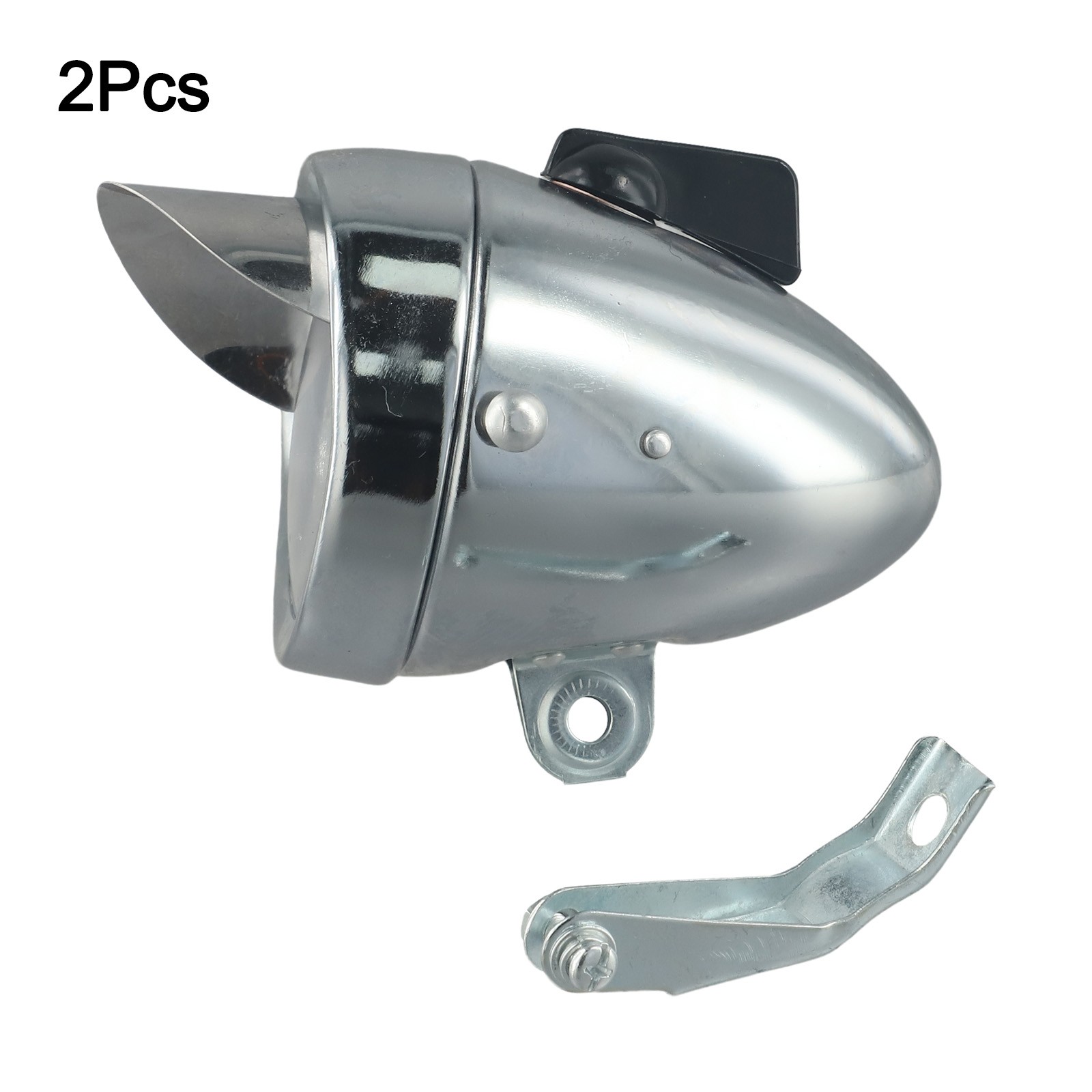 For Night Riding Bike LED Headlight Retro Head Lamp Battery Powered Metal Shell - Picture 31 of 39