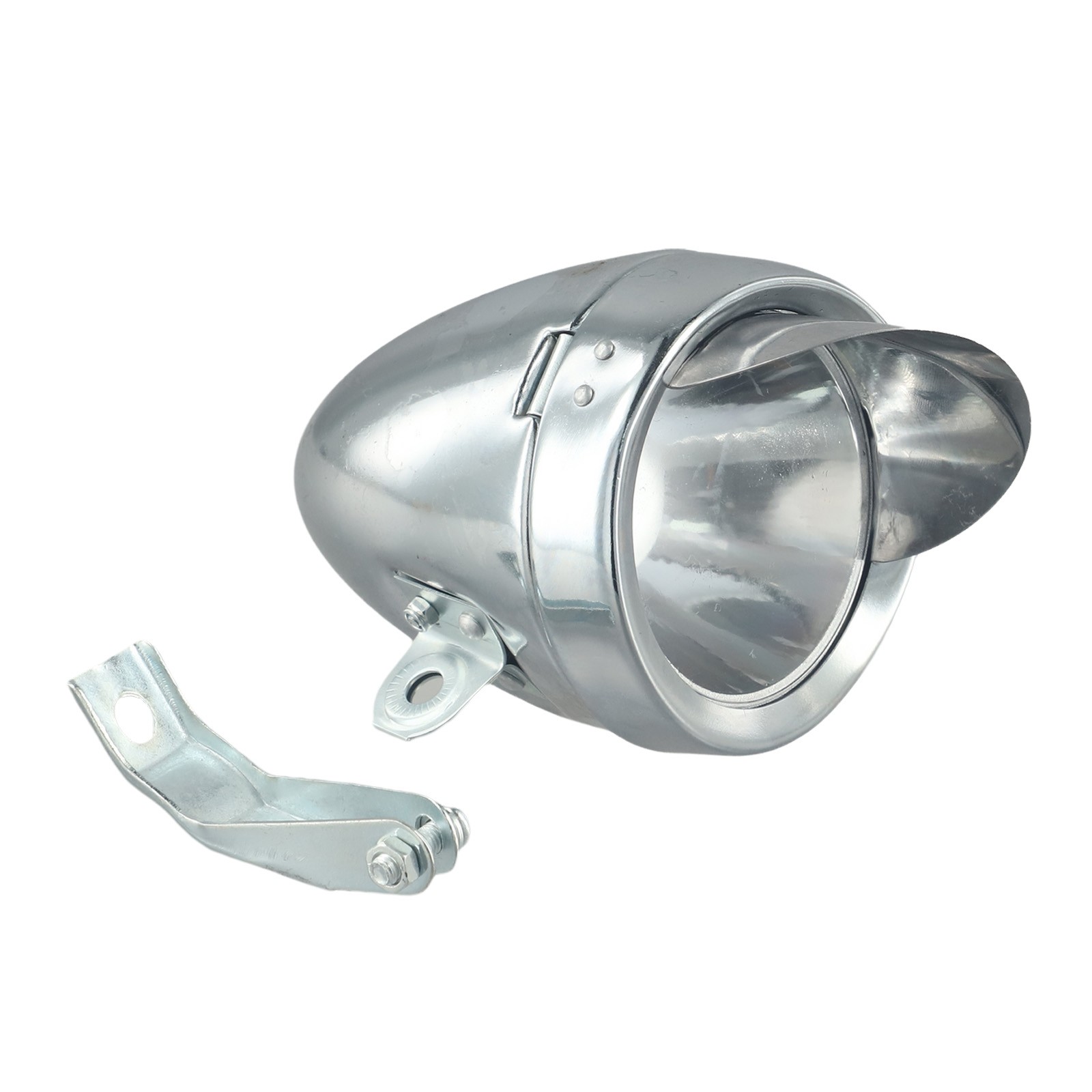 For Night Riding Bike LED Headlight Retro Head Lamp Battery Powered Metal Shell - Picture 32 of 39