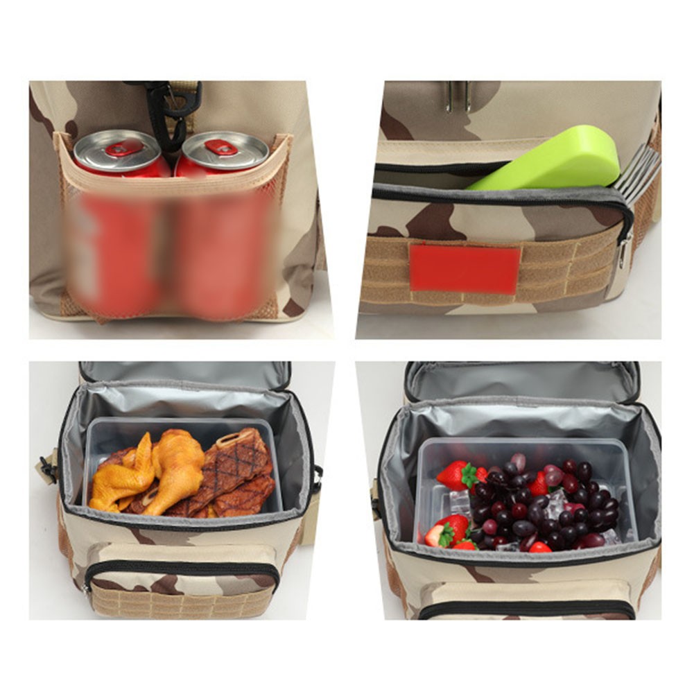 Tragbare Lunchbox Tasche Wasserdicht Isoliert Kühltasche für Camping und Pickn - Bild 4 von 20