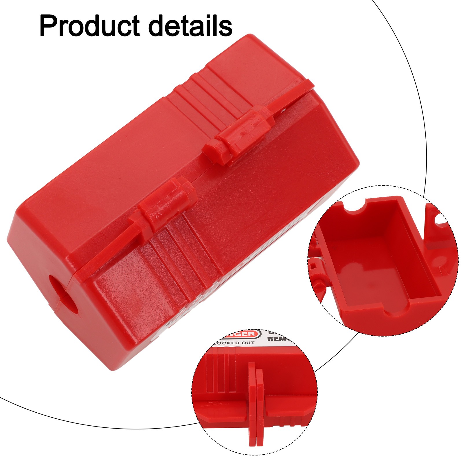 1pc Plug Lock Box Lock Plastic Tag Out Lockout Box Mechanical Engineering - Picture 16 of 37