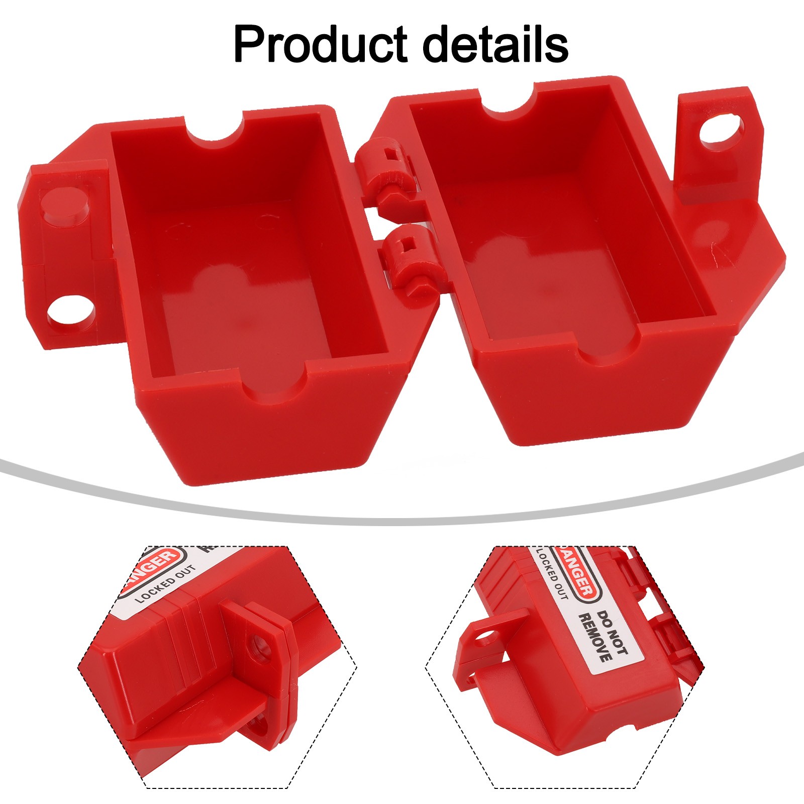 1pc Plug Lock Box Lock Plastic Tag Out Lockout Box Mechanical Engineering - Picture 14 of 37