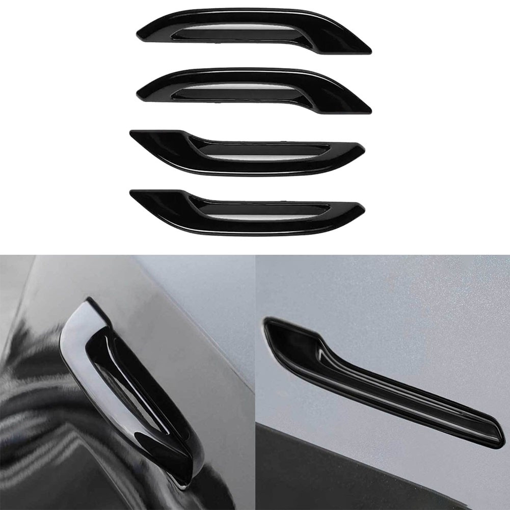 Custom Fit Glossy Black ABS Trim Covers for Tesla For Model 3 Y 2017