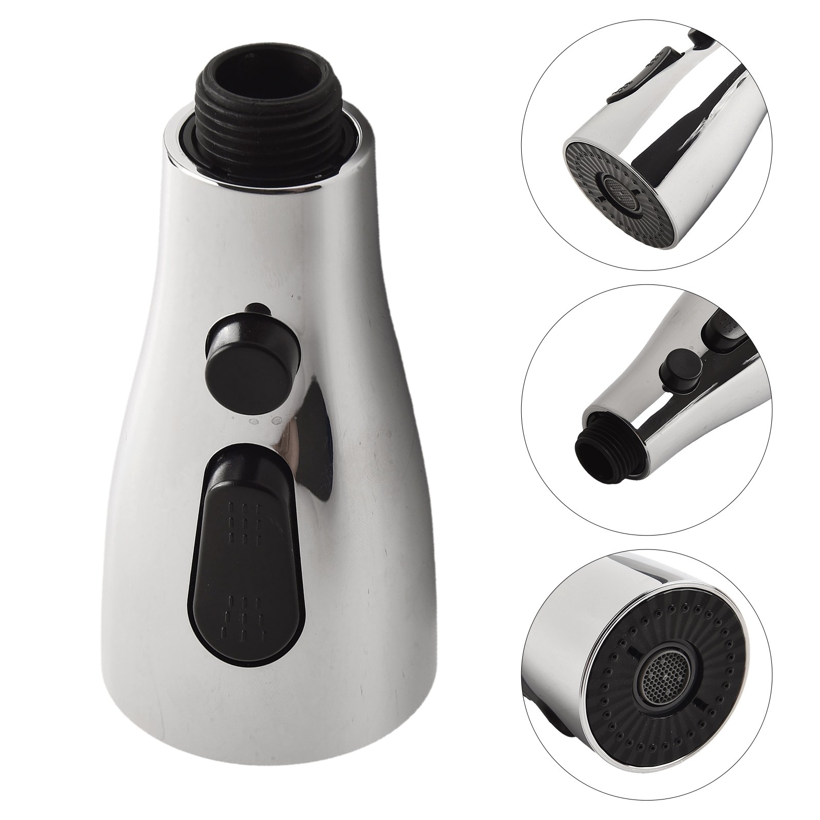 Pull Out Spray Head for Kitchen Tap Compatible with Flexible Pull Out Hose