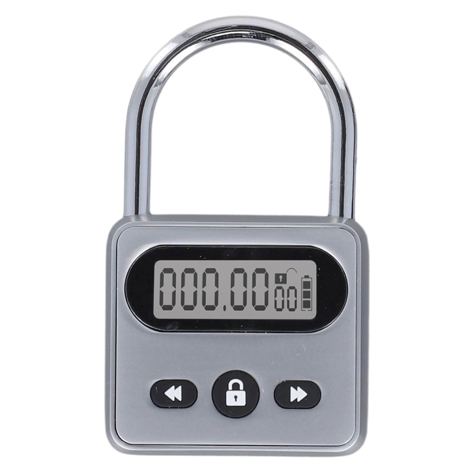 LCD Display Timing Padlock Splash proof Automatic Unlocking Self control Tool