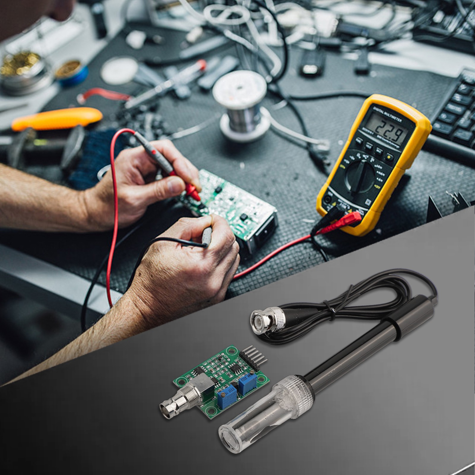 Verbesserte Funktionalität PH-Messsensor-Kit für Arduino mit BNC-Anschluss - Bild 29 von 38