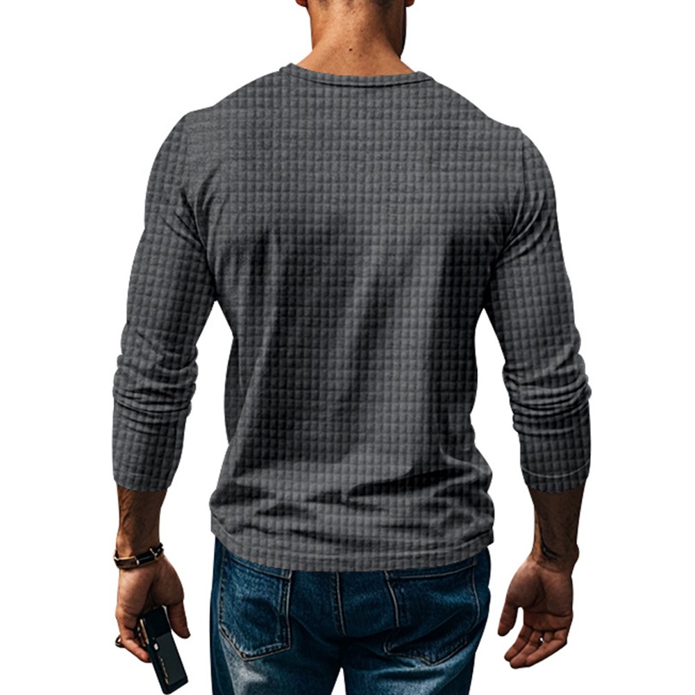 Mens Sports Blouse Tops with Long Sleeves and V Neck for Fitness and Running - Picture 16 of 44