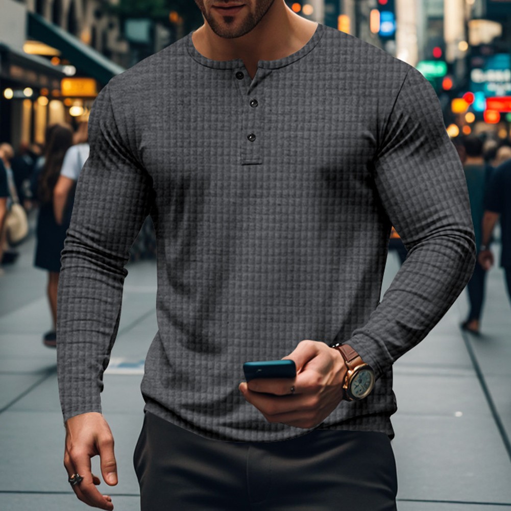 Mens Sports Blouse Tops with Long Sleeves and V Neck for Fitness and Running - Picture 20 of 44