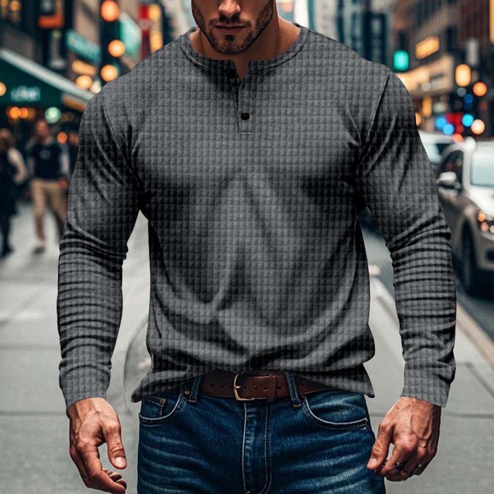 Mens Sports Blouse Tops with Long Sleeves and V Neck for Fitness and Running - Picture 19 of 44