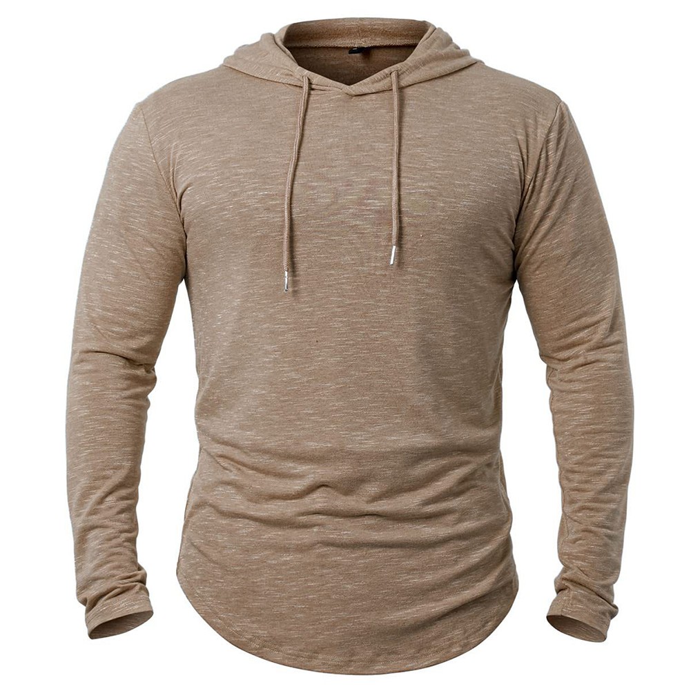 Felpa casual con cappuccio uomo felpe outdoor giacche abbigliamento casa tempo l - Foto 14 di 15