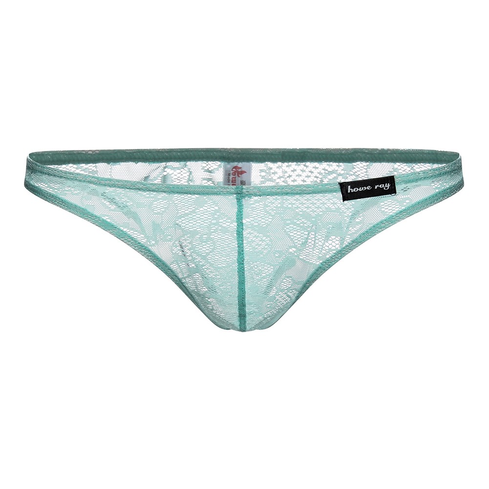 String homme dentelle sous v??tement avec taille basse et pochette bomb??e pour - Bild 13 von 18