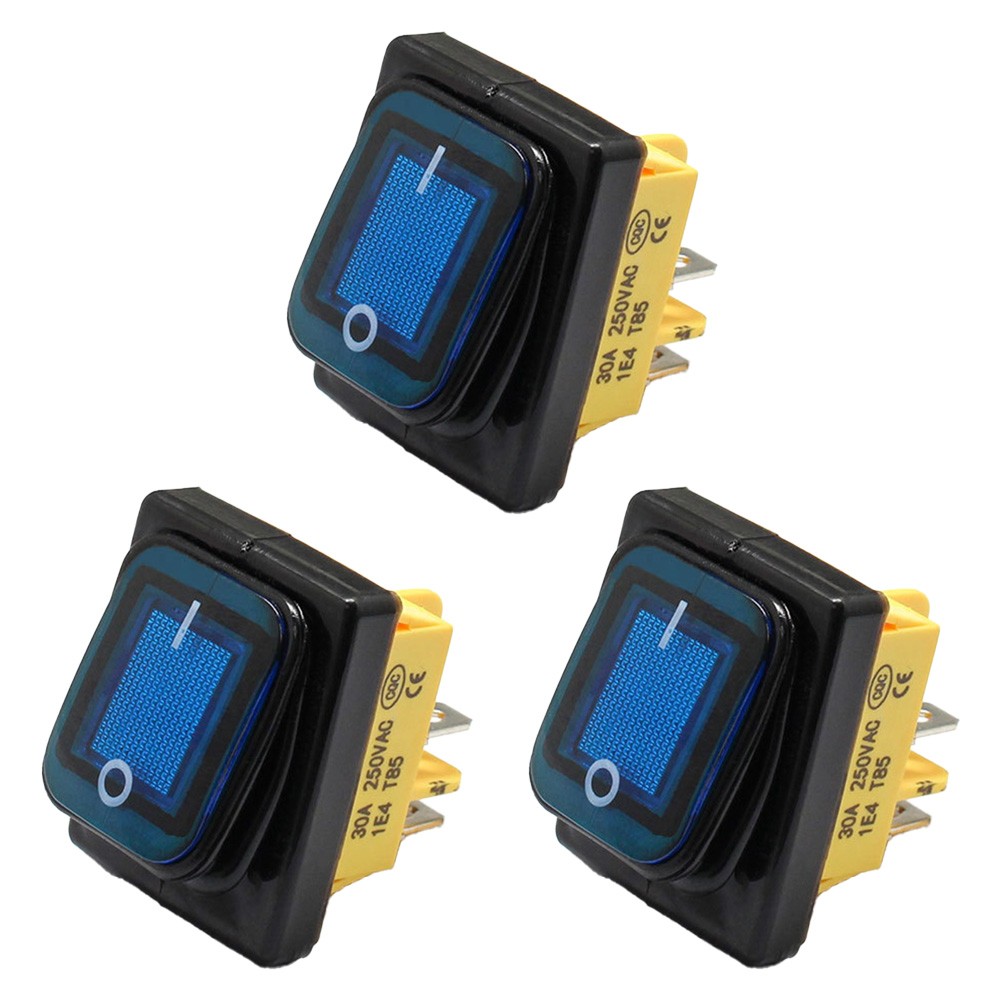 Waterproof Rocker Switch 30A Switch 4 Pin Position Automotive Applications - Picture 22 of 23