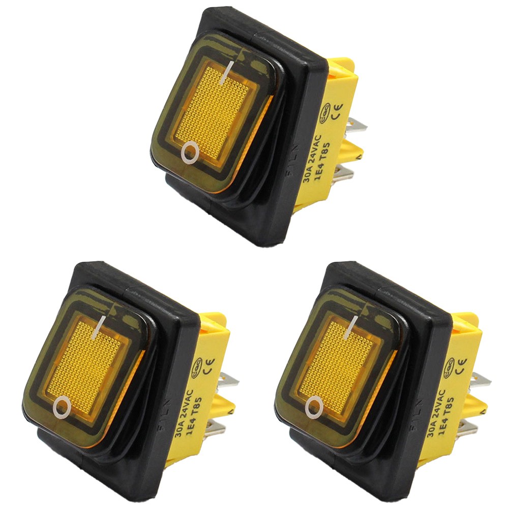 Waterproof Rocker Switch 30A Switch 4 Pin Position Automotive Applications - Picture 18 of 23