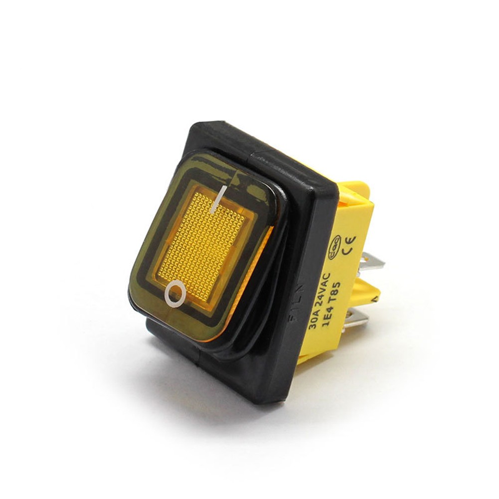 Waterproof Rocker Switch 30A Switch 4 Pin Position Automotive Applications - Picture 19 of 23