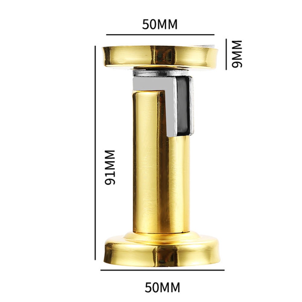 Lot de 2 but??es de porte robustes outlet en acier inoxydable montage mural/plancher ma