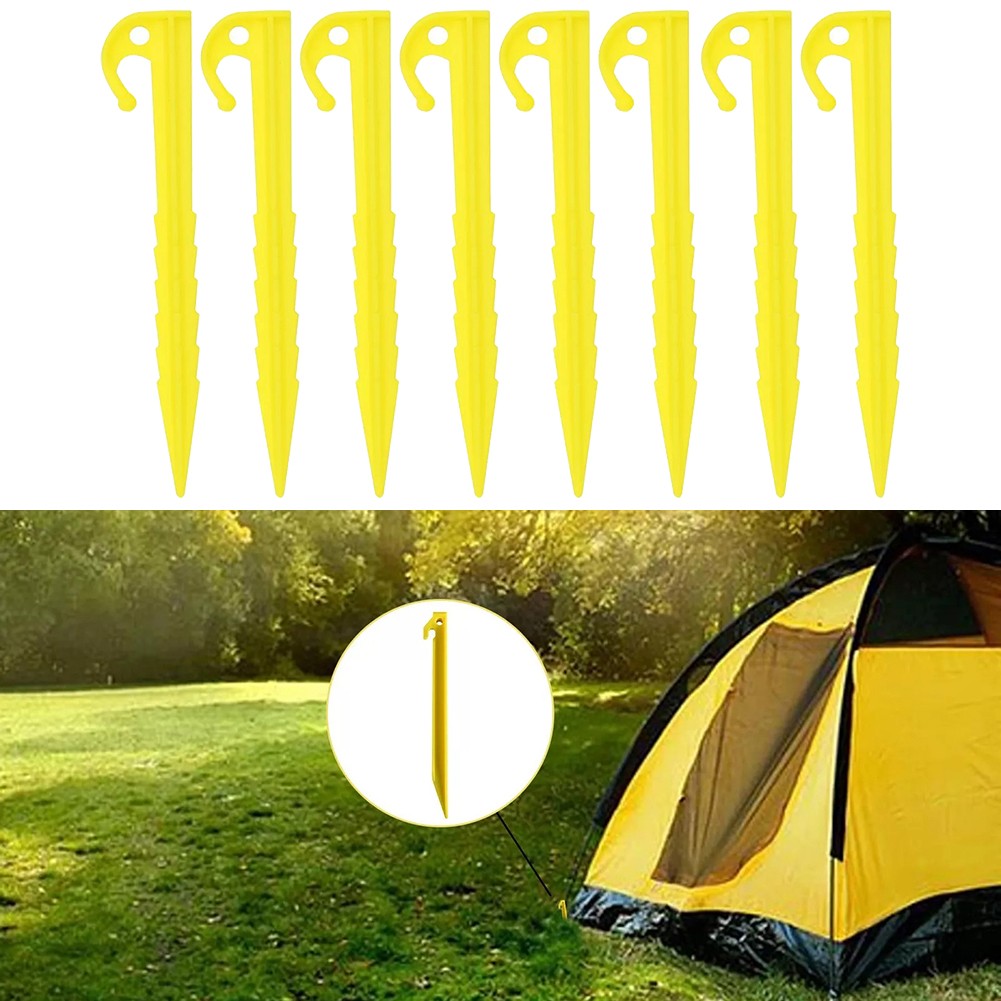 Robuste gelbe Kunststoff Zelt Heringe fr Camping und Strand winddichtes  Design | eBay.de