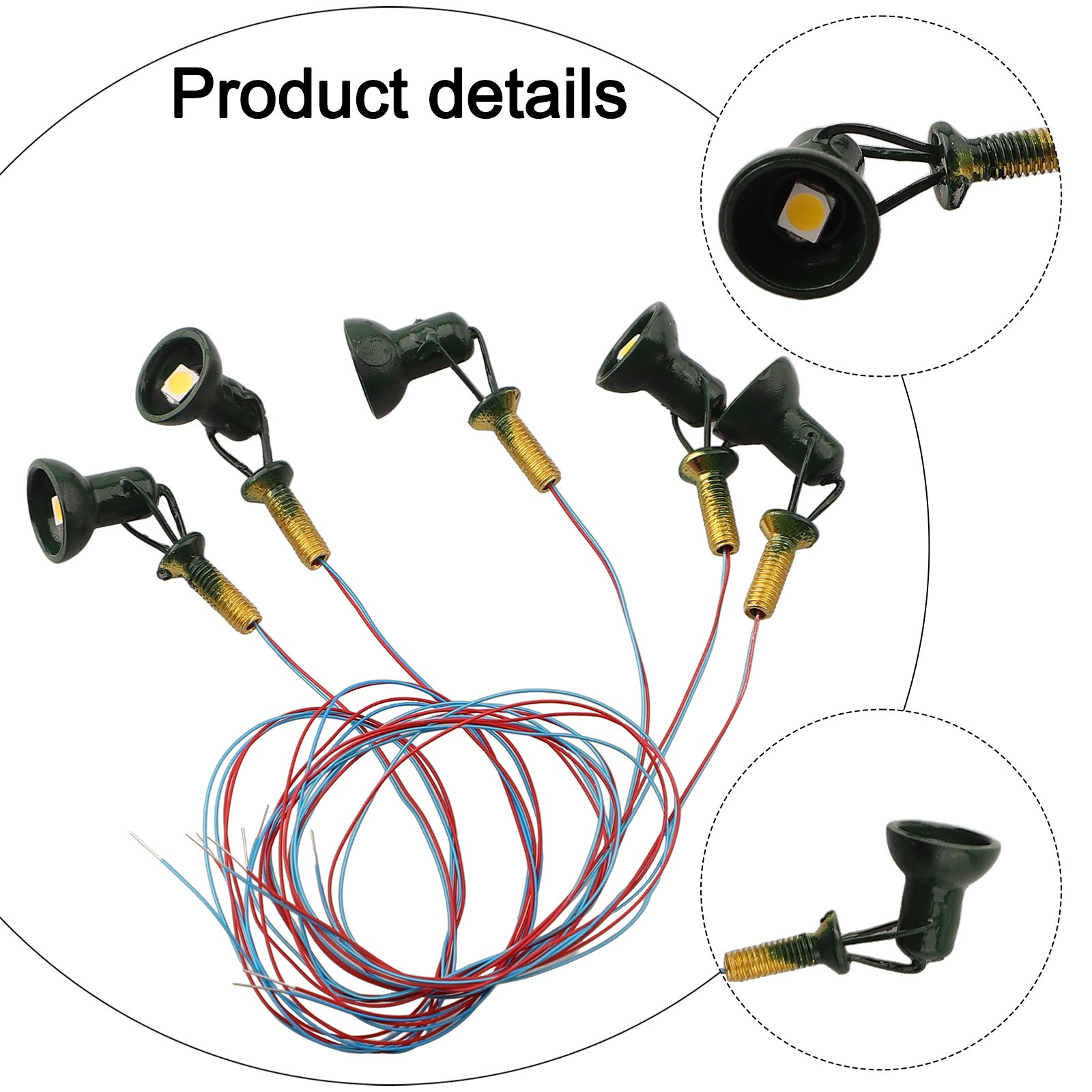 Messing LED Flood Licht for Gebäude Fassaden 5 Teile Set Mit Warm Weiß Leds - Bild 32 von 38