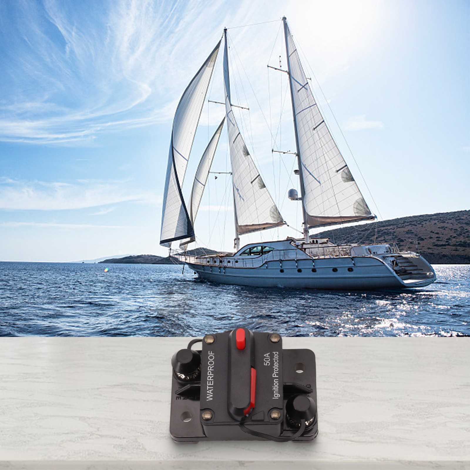 Car Circuit Breaker High Current Thermal Trip Harsh Environments For Boat - Picture 32 of 97