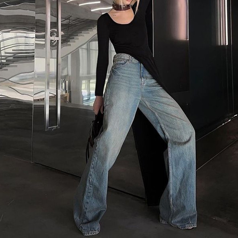 Sleek and Stylish Womens Casual Round Neck Long Sleeve TShirt in Black - Picture 17 of 39